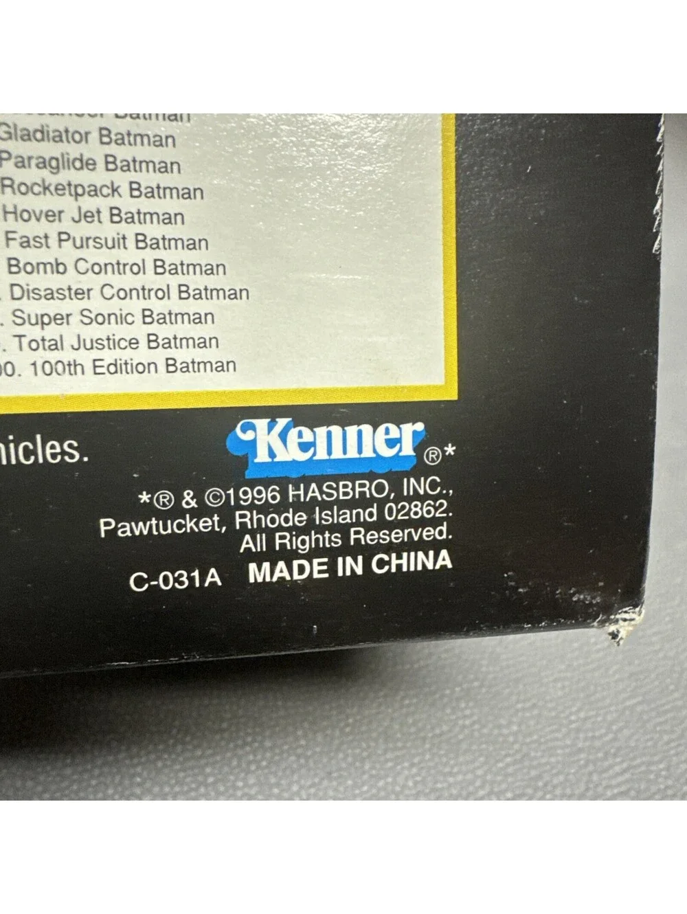 1996 BATMAN Limited 100th Edition Batman Blue Action Figure Hasbro Kenner Statue